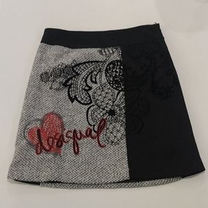 Unique Desigual Skirt with excuisite detail
